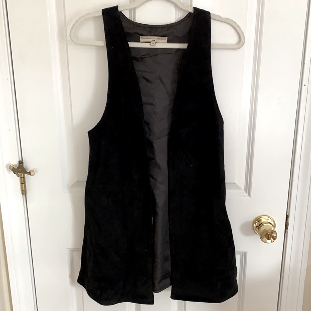 Cow leather Suede Vest
